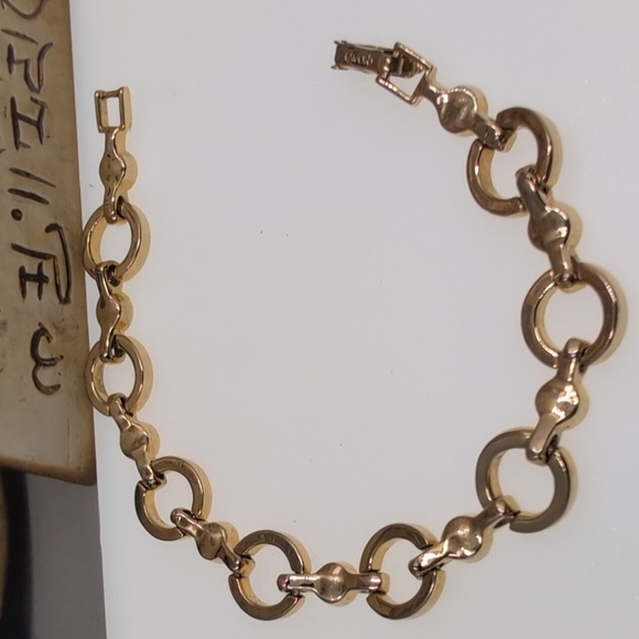 Signed Avon circle chain link bracelet in excellent condition - Picture 5 of 5